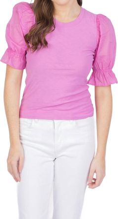 Nation Ltd Bia Gathered Sleeve Tee In Prom Date