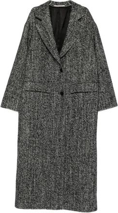 Tagliatore Carine Single-Breasted Jas - Dames - Mantel - Zwart - 2XS - Wol - Jassen