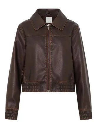 Unreal Fur Game Changer jacket - women - Polyurethane/Polyester - L - Brown