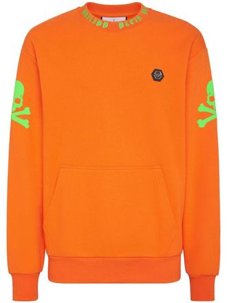 Philipp Plein Felpa con stampa grafica - Arancione