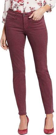 NYDJ Nydj Petite Sheri Dark Cherry Slim Jean