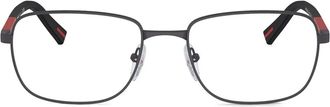 Prada PS 52QV rectangle-frame glasses - Black