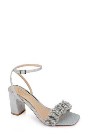 Badgley Mischka Rita Sandal in Silver Gli at Nordstrom Rack, Size 6.5