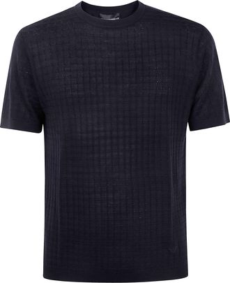 Emporio Armani Short Sleeves Round Neck Sweater