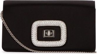 Roger Vivier Viv Choc Jewel Mini Bag in Satin