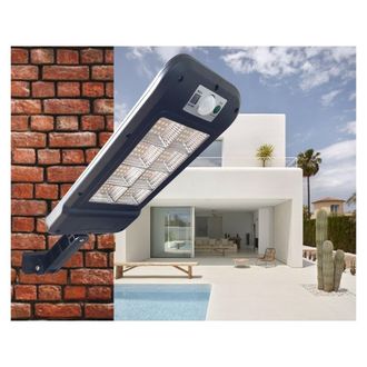 Trade Shop Trade Shop Traesio - Trade Shop - Faro Lampione Stradale Pannello Solare Fotovoltaico Sensore 128 Led Smd Hs-8013c