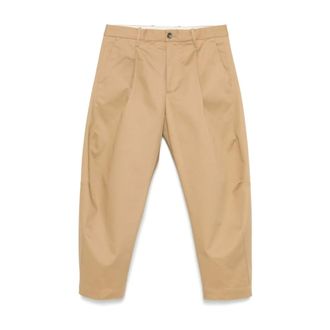 Nine In The Morning Beige Jeans met Verborgen Rits - Heren - Broeken - Bruin - Maat: XS Zijde