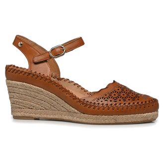 Pikolinos Vila W9Y Leather Womens Comfort Sandals - Brandy - Size:UK 4-4.5