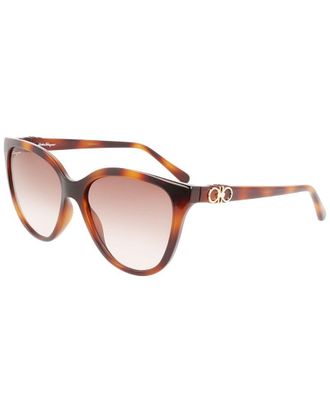 Ferragamo Ferragamo Womens Gancini 57mm Sunglasses