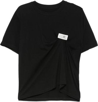 Maison Margiela Logo-patch Gathered T-shirt