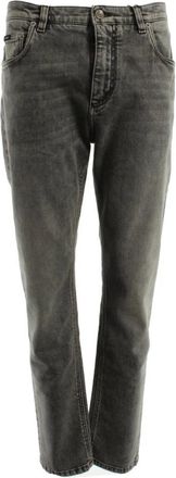 Dolce & Gabbana Loose Jeans - Heren - Regular Fit Jeans - Grijs - M - Katoen - Jeans