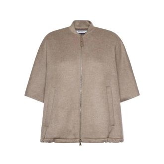 Max Mara Dames, Jassen, Beige, Maat: S