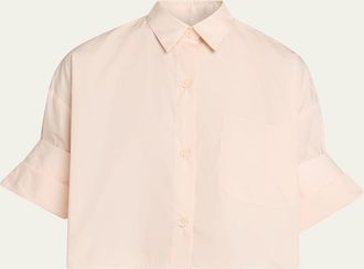 TWP Next Ex Cropped Shirt in Superfine Cotton