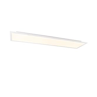 QAZQA Moderno Plaf&oacute;n Moderno De Acero 120 Cm Con Led Regulable En 4 Pasos - Liv Pl&aacute;stico /acero Rectangular Incluye Led Max. 1 X 36 Watt - Qazqa