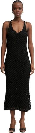 Pinko Pinko, Dames, Jurken, Zwart, Maat: XS Viscose