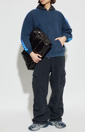 Balenciaga Hoodie, Mens, Navy Blue