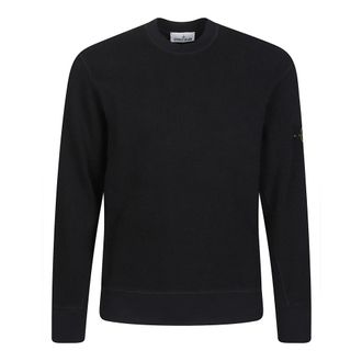 Stone Island Sweatshirts, male, Blue, Size: XL Basic Logo Sweatshirt