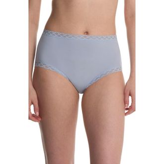 Natori Bliss Cotton Full Brief in Blue Mist at Nordstrom, Size X-Large