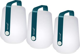 Fermob Balad Akku LED-Leuchte H 12 cm, acapulcoblau (3er-Set)