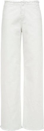 MVP Wardrobe Straight Jeans - Dames - Regular Fit Jeans - Wit - XS - Katoen - Jeans