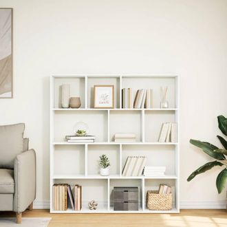 Berkfield Home Classic Book Cabinet White 132x29x141.5 cm Engineered Wood