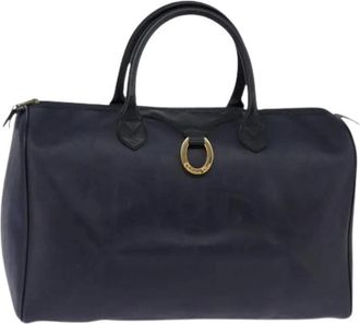 Dior Pre-owned Handbags, female, Blue, Size: ONE SIZE Pre-owned Vintage Boston Bag