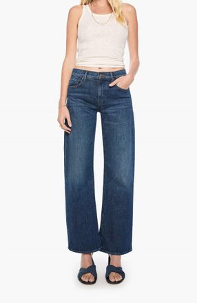 Mother Womens The Mid Rise Lasso Sneak Jeans In That Belongs In A Museum