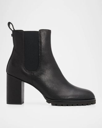 SIMKHAI 95mm Kayla Leather Ankle Boots