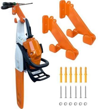 OEM Soporte Para Motosierra, Juego De 2 Soportes De Pared Para Motosierra, Soporte Resistente Para Motosierra, Organizador De Garaje, Almacenamiento Para 