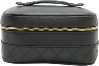 Chanel Pre-owned Vintage Handbag - Dames - Vintage Handtas - Zwart - ONE Size - Leer - Vintage