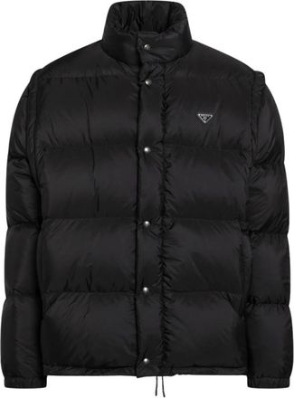 Prada Piumino - Heren - Winterjassen - Zwart - 2XL - Nylon - Jassen
