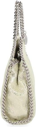 Stella McCartney Womens Handbag Falabella Micro Silver Polyester Handbags Hand Bags