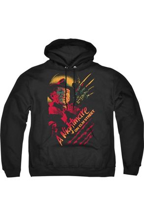 Gildan Nightmare On Elm Street Freddy Claws Adult Pull Over Hoodie / Hooded Sweatshirt