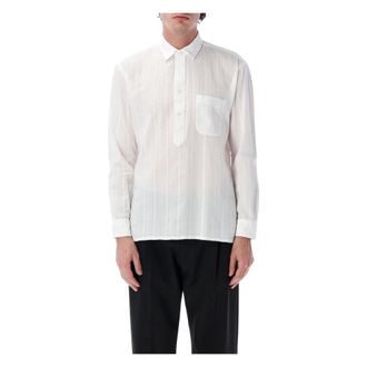 Salvatore Piccolo Alberto Polo - Heren - Casual Overhemden - Wit - 2XL - Katoen - Overhemden