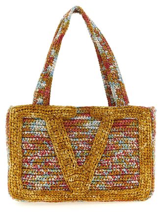 Valentino Garavani Multicolor Viscose Tote Womens Bag