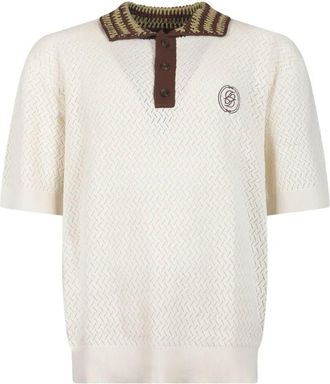 Dr&ocirc;le de Monsieur Ajour&eacute; D Miroir Polo Shirt