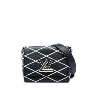 Louis Vuitton Pre-owned Malletage Twist Shoulder Bag - Dames - Pre-owned - Zwart - Maat: ONE Size Leer
