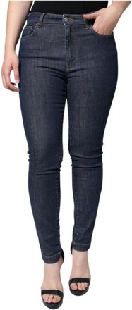 Dolce & Gabbana Donkerblauwe Skinny Denim Jeans - Dames - Skinny Jeans - Blauw - M - Denim - Jeans