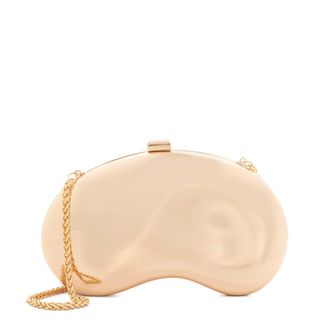 Dune London Womens Accessories Eline - Metal Clutch Bag With Chain - Gold - One Size