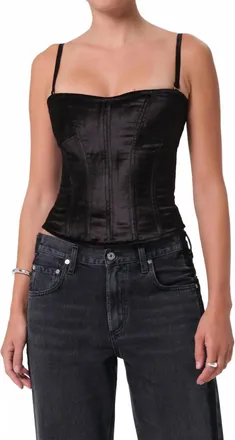 Citizens Of Humanity Darya Corset Top In Black