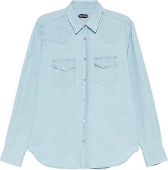 Tom Ford Denim Chambray Western Shirt Clothing