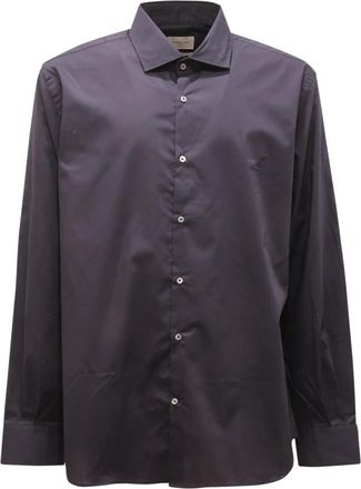 Brooksfield Slim Fit Italiaans Overhemd in Donkerblauw - Heren - Zakelijke Overhemden - Blauw - L - Overhemden