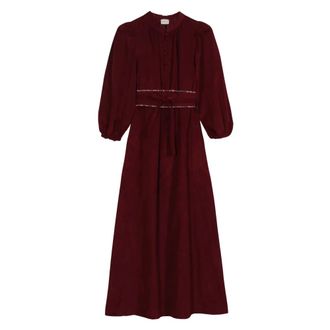 APOF Maya Dress - Dames - Maxi kleedjes - Rood - L - Katoen - Kleedjes