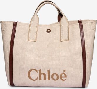 Chlo&eacute; Flecht-Shopper mit Leder Carry Medium