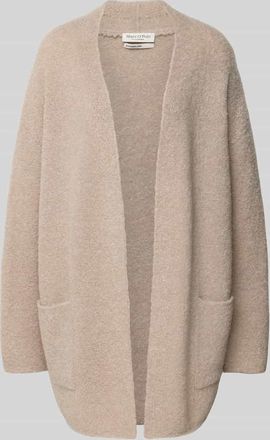 Marc O'Polo Regular Fit Cardigan aus Schurwoll-Mix in Stein, Größe XXL