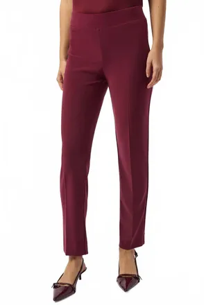 Joseph Ribkoff Classic Straight Lds Pant In Merlot