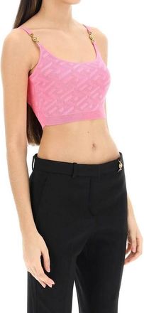 Versace Womens Multicolor Elastane Tank Tops