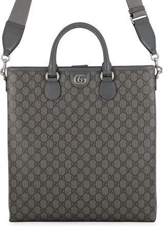 Gucci Gray Gg Supreme Handbag Shoulder Bag Tote Bag (Pre-Owned)