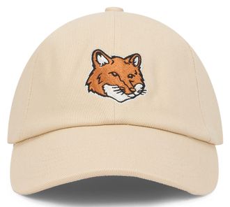Maison Kitsun&eacute; Mens Cotton Cap Beige Hat