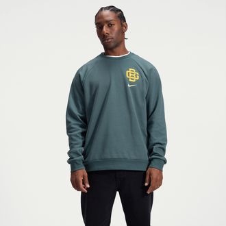 Nike Green Bay Packers Rivalries Collection Primary Nike Mens Dri-FIT NFL Pullover Crew in Green | 03EK33X7T-V3M